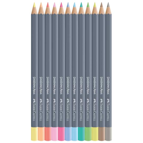 Faber-Castell Goldfaber Aqua - 12 Crayons de couleur aquarellables - couleurs pastels assorties Pas Cher | Bureau Vallée Faber-Castell Goldfaber Aqua - 12 Crayons de couleur aquarellables - couleurs pastels assorties Pas Cher | Bureau Vallée